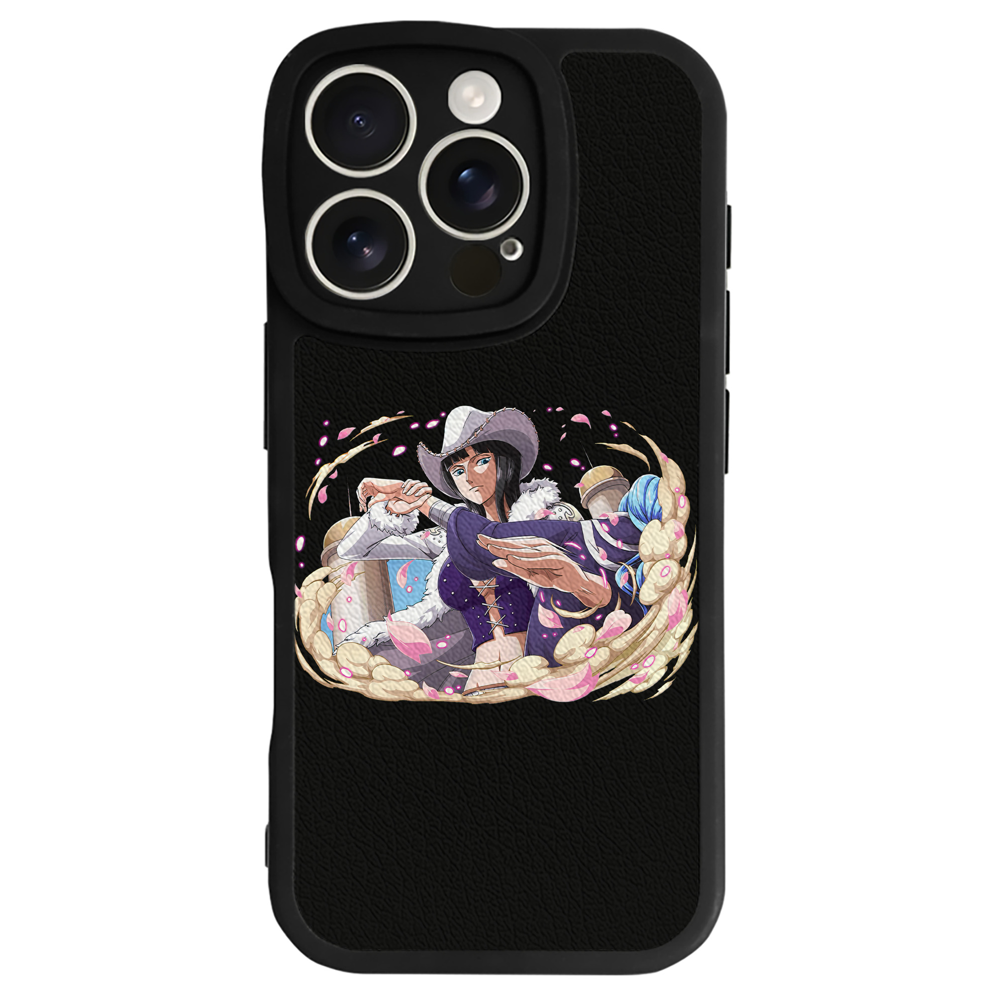 （画像用） ワンピース ニコ・ロビン ONE PIECE Nico Robin 【iPhone 16シリーズ対応】シリコンスマホケース（レザー調） 材質：シリコン